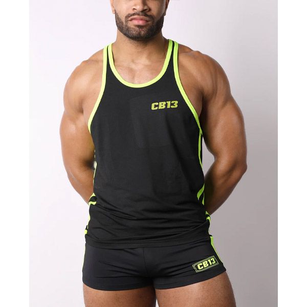 Cell Block 13  BASELINE Tank Top | Yellow