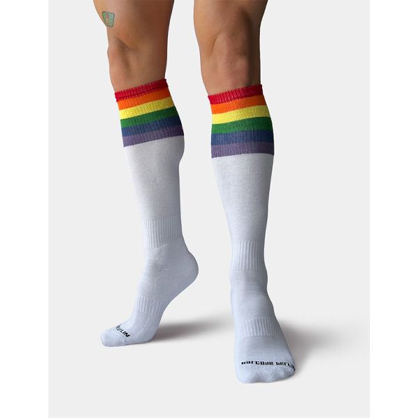 Barcode Berlin PRIDE Football Socks | White