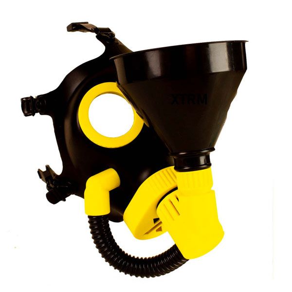 XTRM Rubber Piss Mask | Black/Yellow