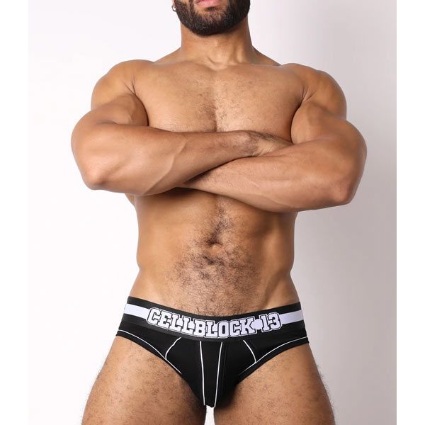 Cell Block 13 CHALLENGER Low Rise Brief | Black