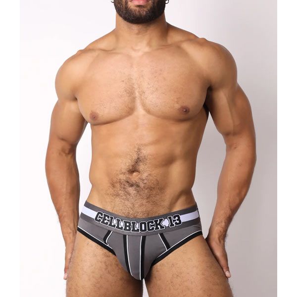 Cell Block 13 CHALLENGER Low Rise Brief | Grey