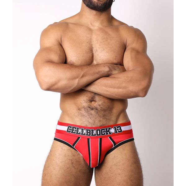 Cell Block 13 CHALLENGER Low Rise Brief | Red