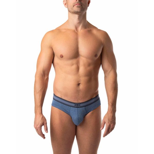 Nasty Pig CORE Bikini Brief | Denim Heather Blue/Black