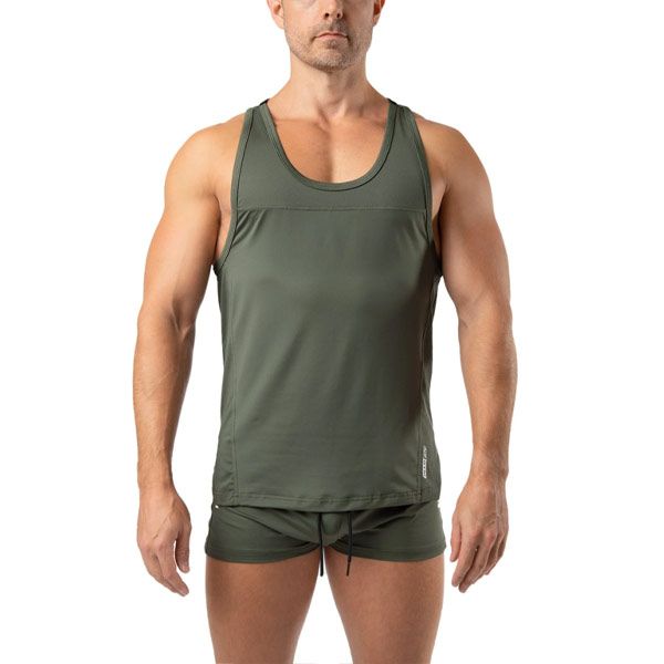 Nasty Pig GRIND Racerback Tank Top | Army Green