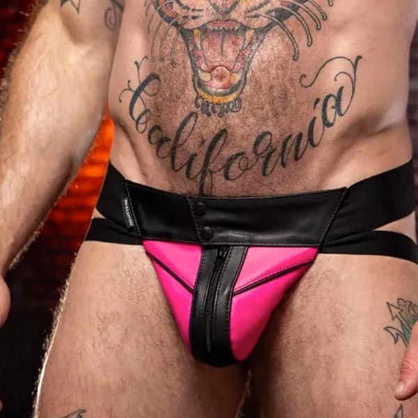 Mr.S Leather Dark Room Jockstrap | Pink