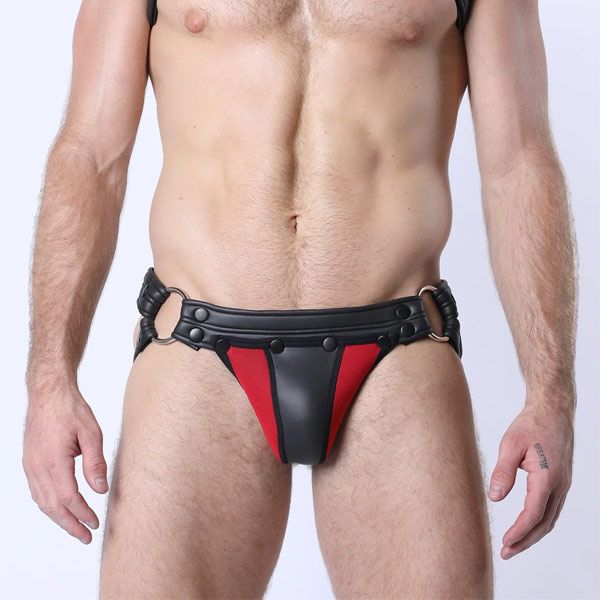 Cell Block 13 BATTLE Neo Jock W/Removable Pouch | Red