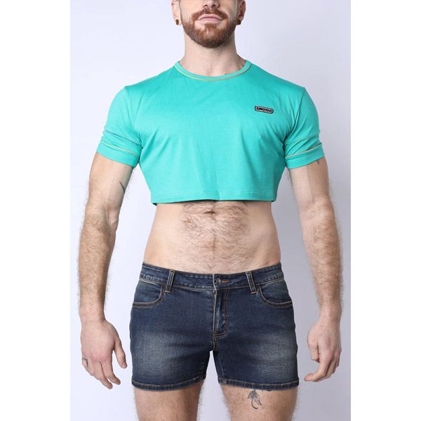 Timoteo PRIDE 24 Crop Top | Turquoise