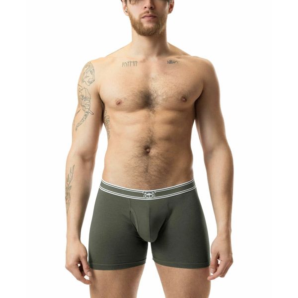 Nasty Pig CORE Boxer Brief | Army Green/White