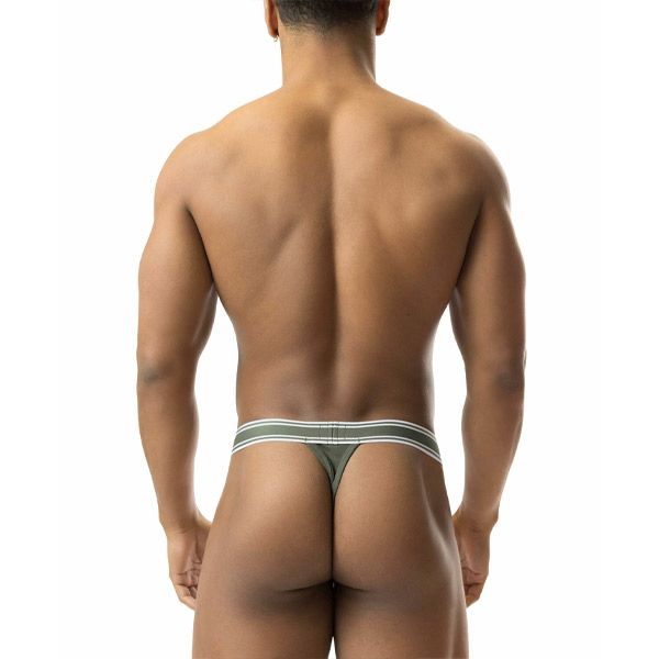 Nasty Pig CORE Thong | Army Green/White