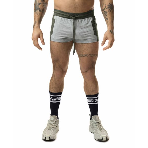 Nasty Pig FUSION Trunk Short | Heather Grey/Army Green