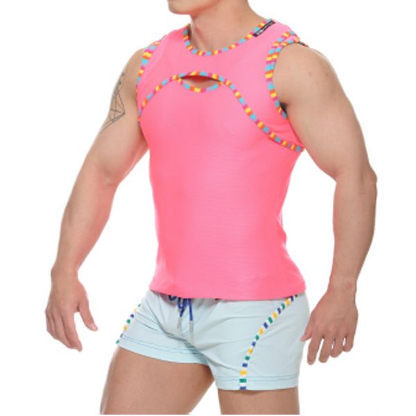 STUD FREY Tank Top/Chest Harness | Pink