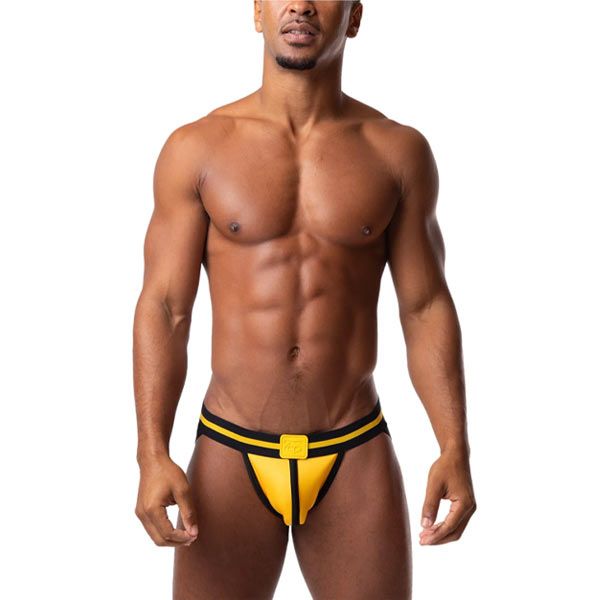 Nasty Pig BACK UP Jock Strap | Electric Yellow/Black