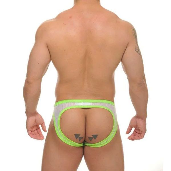 STUD YOSEMITE Jock Brief | White/Neon Green