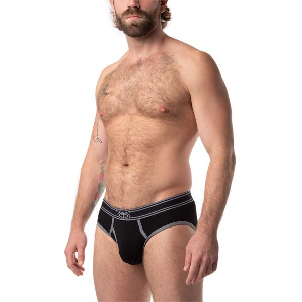 Nasty Pig CORE Y-FRONT Brief | Black & Grey