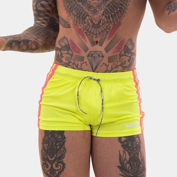 Barcode Berlin SHORT TIMUR | Neon Green/Neon Pink