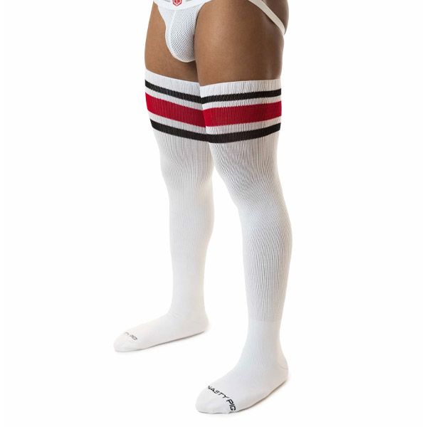 Nasty Pig Hook'd Up THIGH HIGH Sock | White