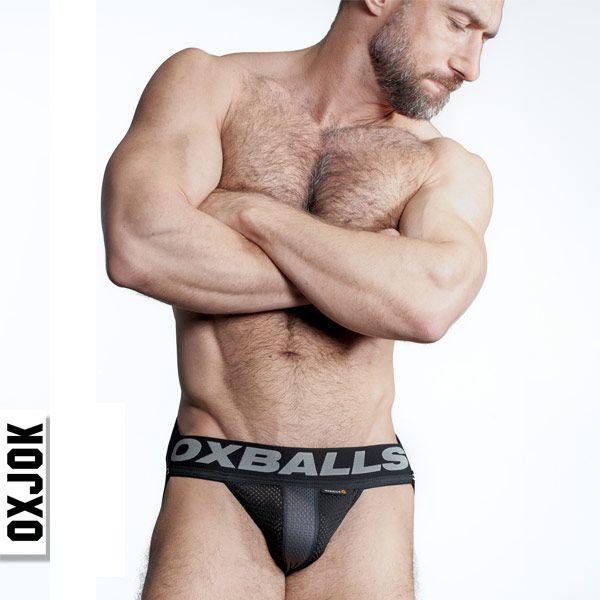 Oxballs AIRMESH SWAGGER Jockstrap | Tar Black