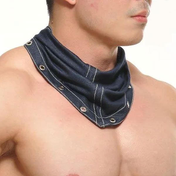 STUD JASPER Classic Cowboy Scarf | Denim Blue