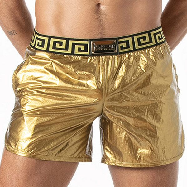 Leader Invictus Party Shorts | Black Gold