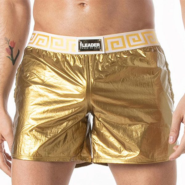 Leader Invictus Party Shorts | White Gold
