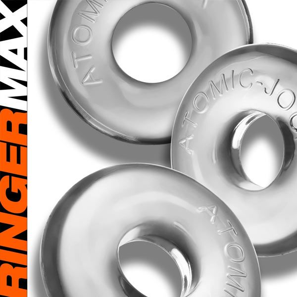 Oxballs RINGER MAX 3-Pack Cockring | Clear Ice