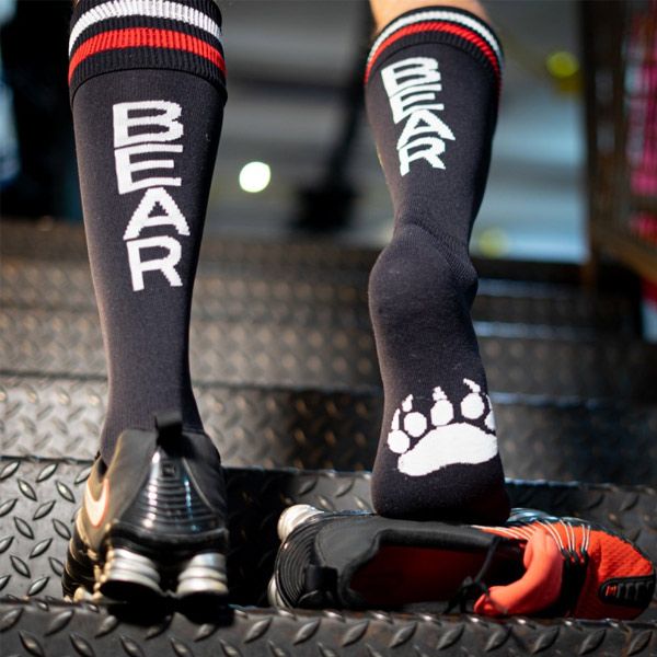 Football Sock BEAR | Black/Red/White