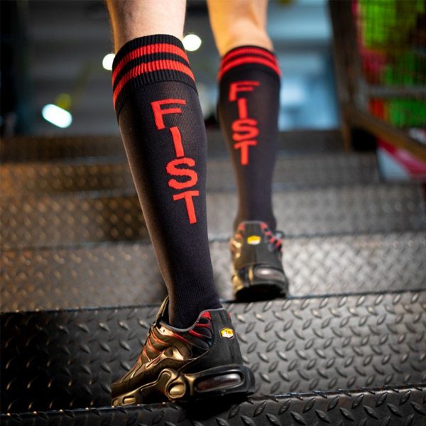 Football Sock FIST | Black/Red