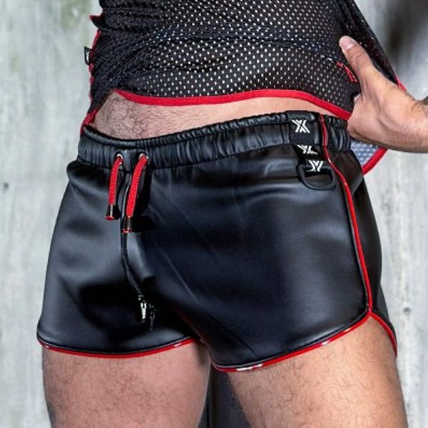 Boxer Barcelona New Gen Sexy Zipper Short | Black/Red