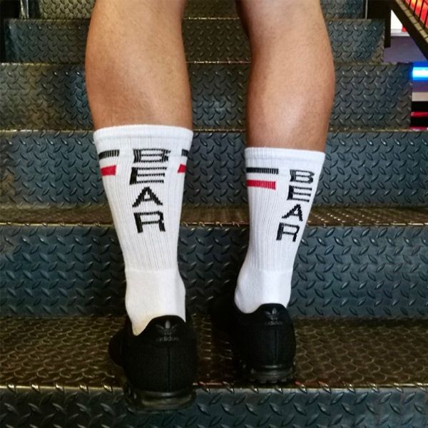 Boxer Barcelona Skater Socks White/Red/Black - BEAR