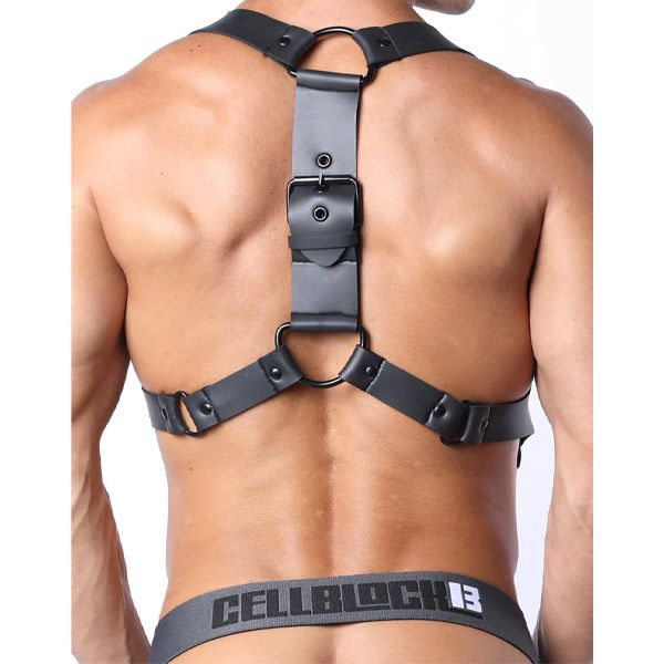 Cell Block 13 FASTEN Neoprene Harness | Black