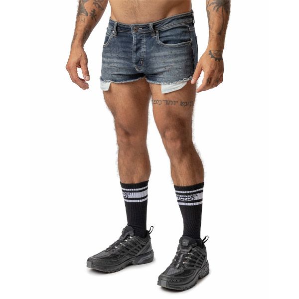 Nasty Pig XXX DUKE Short | Distressed Indigo