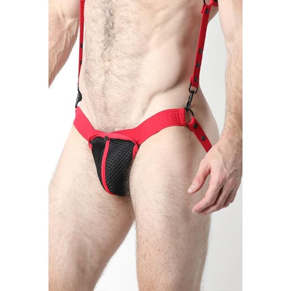 Cell Block 13 Bare 2.0 Mesh Jock Cup | Red