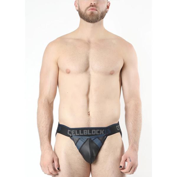 Cell Block 13 Anti-Chrome Snap Up Jockstrap | Blue