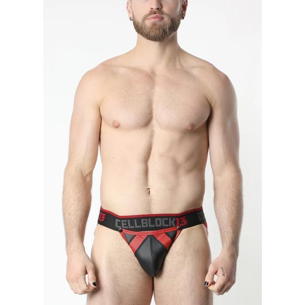 Cell Block 13 Anti-Chrome Snap Up Jockstrap | Red