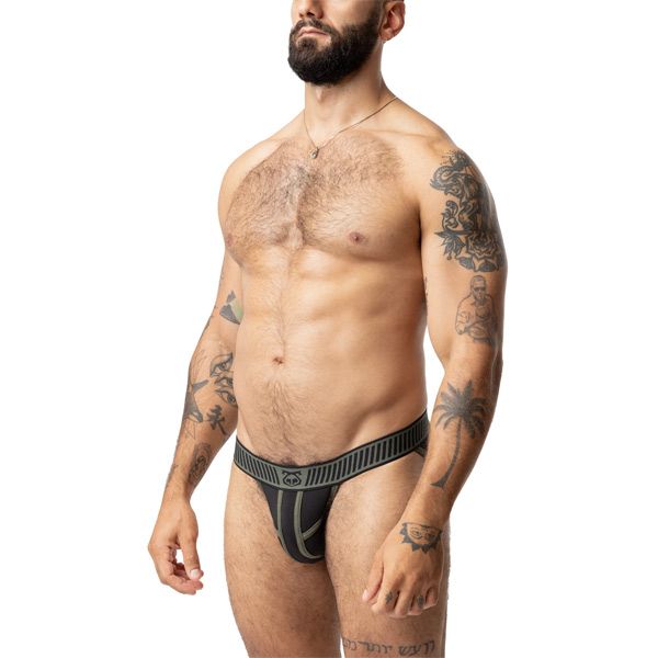 Nasty Pig FULL THROTTLE Sport Brief | Black/Army Green