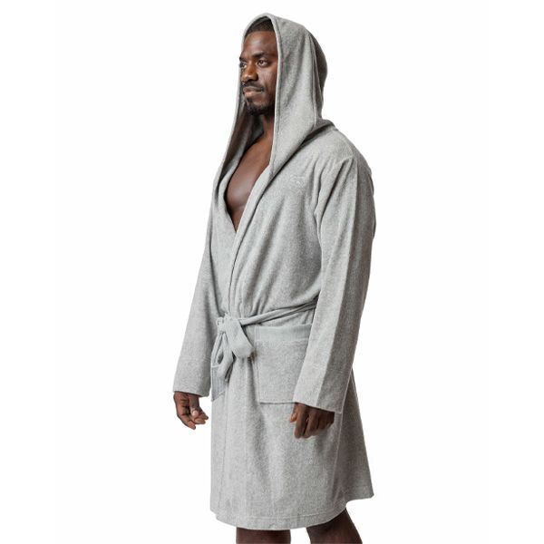 Nasty Pig BATHHOUSE Robe | Lt. Heather Grey