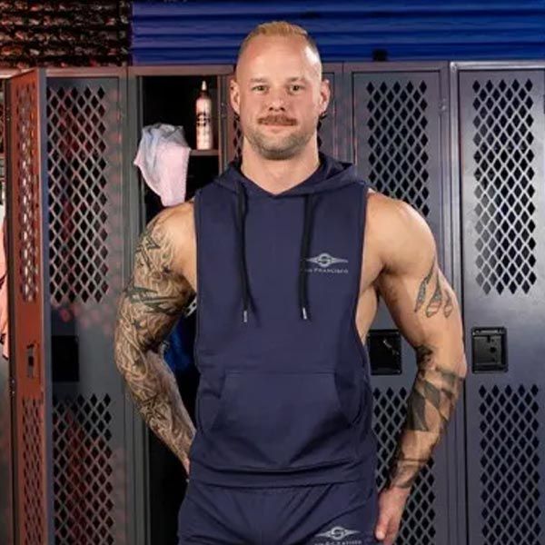 Mr.S Leather Gym Class 2.0 Hoodie | Blue