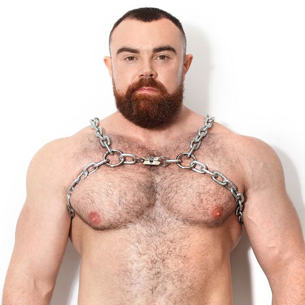 Dark Room Steel Chest Harness | Silver Steel