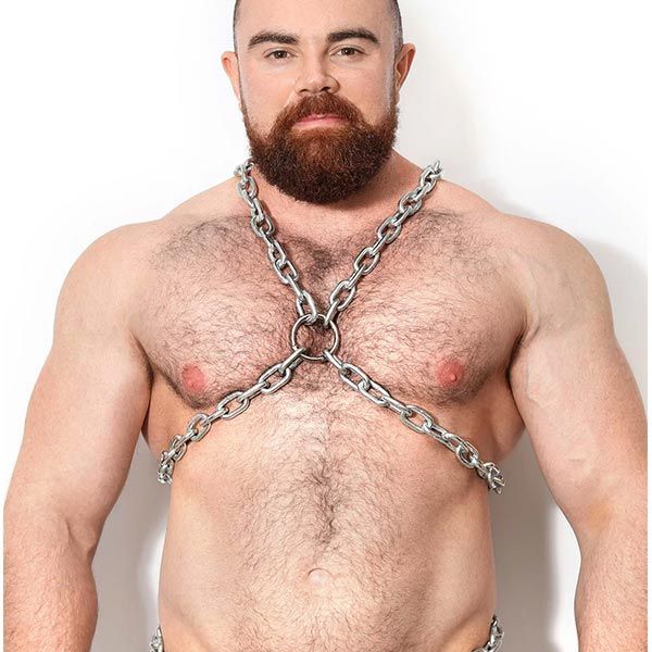 Dark Room Steel Cross Harness | Silver Steel