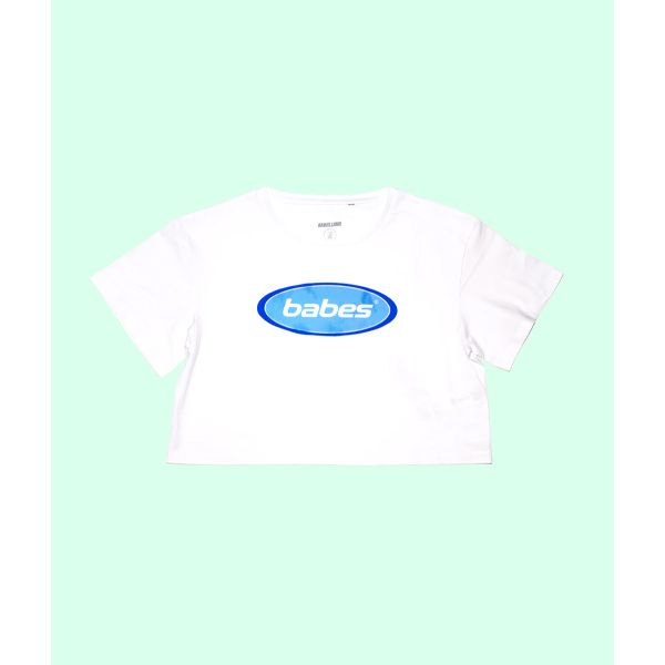 BABES CROP Tee | White