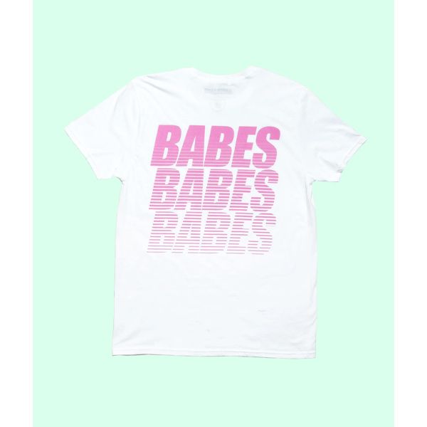 BABES TRIPLE T-Shirt | Pink/White