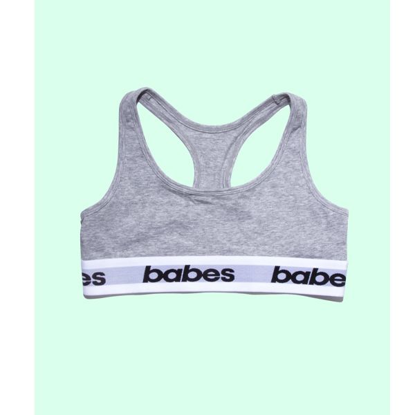 BABES SPORTS BRA | Grey