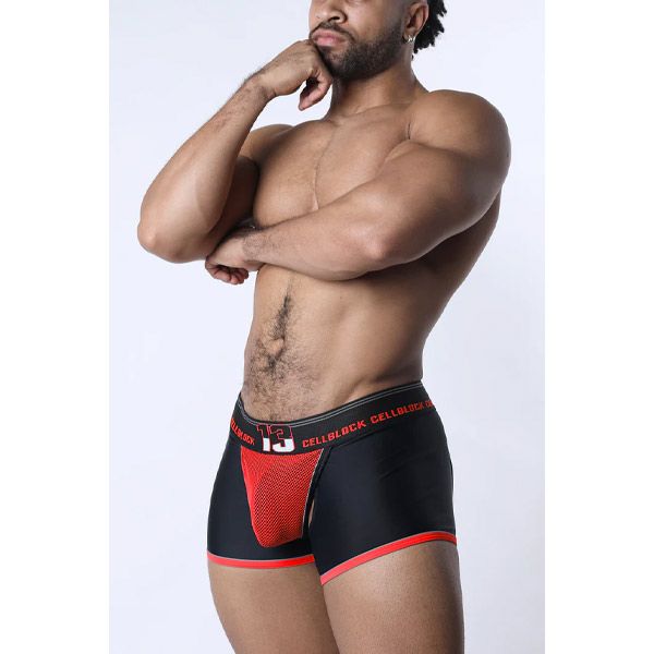 Cell Block 13 Chain Reaction Jock Trunk | Red