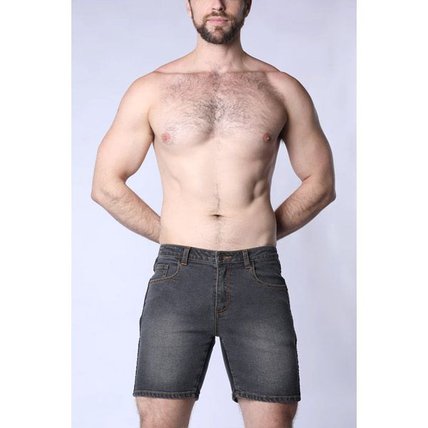 Cell Block 13 Saddleback Denim Short | Black