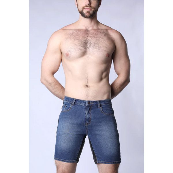 Cell Block 13 Saddleback Denim Short | Indigo