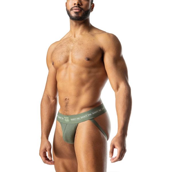 Nasty Pig CORE Jock Strap 3.0 | Army Green/Hedge Green/White Army