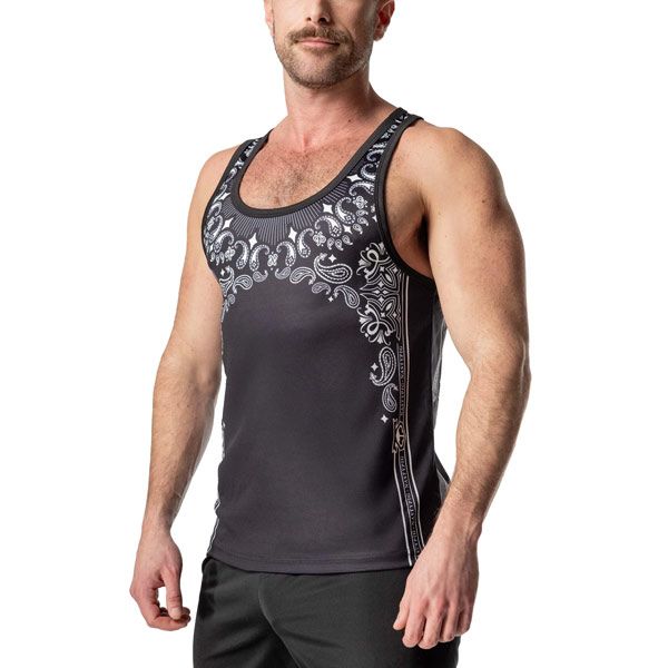 Nasty Pig Hank Racerback Tank Top | Black/White