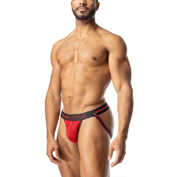 Nasty Pig FLIP Jock Strap | Black/Red