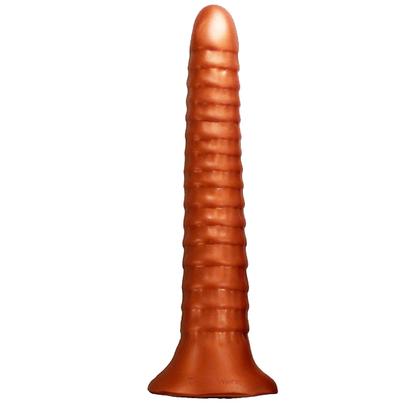 SquarePegToys® Thick Worm - SuperSoft Bronze