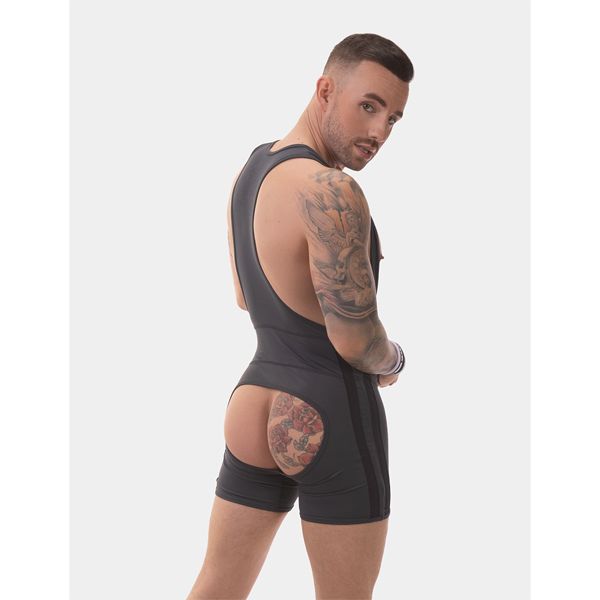 Barcode Berlin DASTIN Backless Singlet | Titanium Black